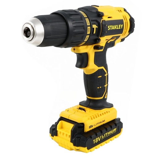 สว่านกระแทกไร้สาย Stanley 18โว้ลต์ + แบตเตอรี่ Lithium SCH20C2K